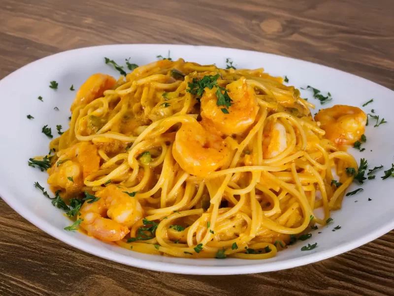 Pasata con Camarones